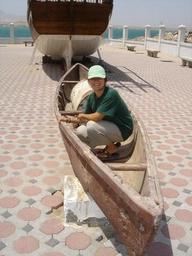 taeko tries the boat