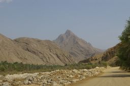 mountain at wadi bani khalid